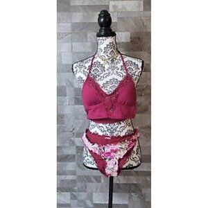 NWT BECCA SWIMWEAR BIKINY SET SIZE SMALL MULTICOLOR